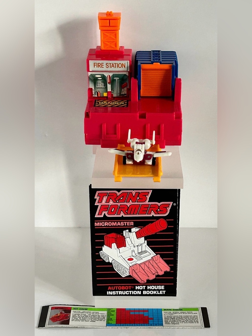 Vintage G1 Transformers Micromaster Autobot Fire Station Base, Hot House